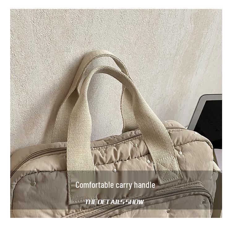 High-End Cotton Mummy Bag: Large Capacity Women's Handheld Shoulder & Crossbody Bag