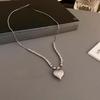 Korean Minimalist Love Necklace - Retro Clavicle Chain for Women