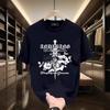 Short Sleeve Cotton Men'S Printed T-Shirt Trend Men'S And Women'S Versatile Crew Neck T-Shirt Men'S