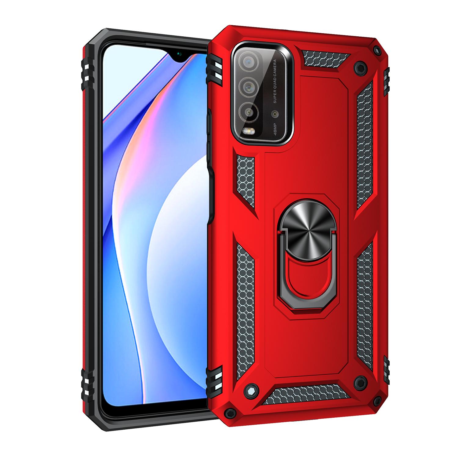 

для Redmi 9T Armor противоударный чехол для Xiaomi Redmi 9T военный защитный магнитный держатель кольцо чехол чехол для 9 T for Redmi 9T