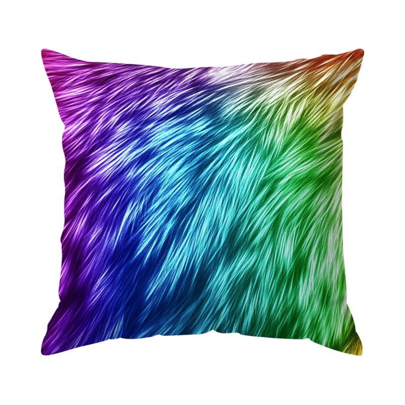 Colored Pattern Cushions Pillowcase Printed Polyester 45X45Cm Throw Pillow Cover Decorative Sofa Cushion Pillowslip Home Decor