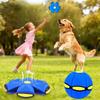 Non-Toxic Glowing Up Magic Saucer Ufo Ball Squishy Transformable Bouncing Ball Toy With 6 Light Parent-Child Interactive Kids Gift