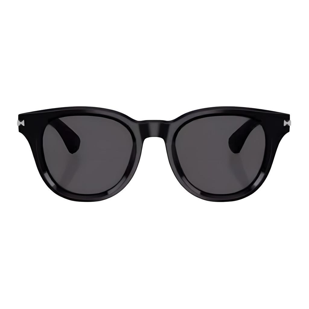 Burberry Logo Detail Round Sunglasses Men Sunglasses Black BE4439F-300187