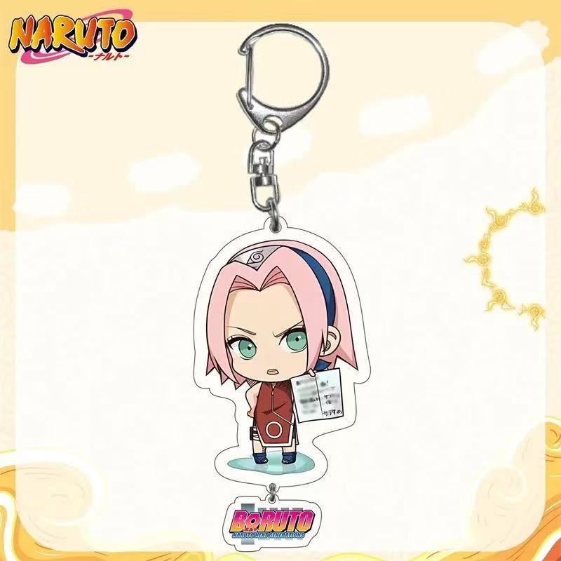 Anime Naruto Acryl Schlüsselanhänger Mithelfer Uzumaki Naruto Cartoon Schlüsselanhänger