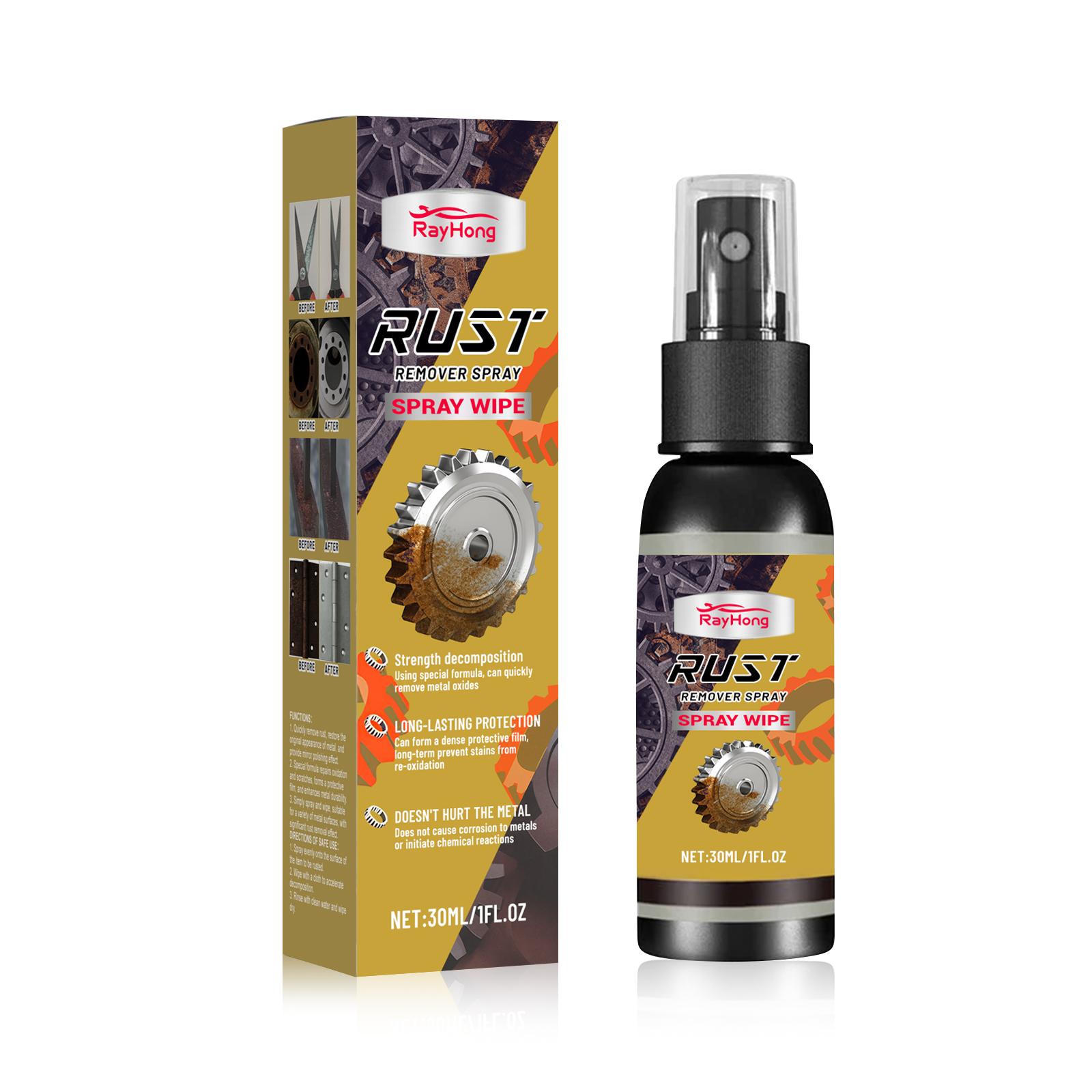 

Rayhong Metal Rust Remover Spray Car Wheel Polishing & Rust Removal Daily Maintenance & Cleaning Care Spray 30ml