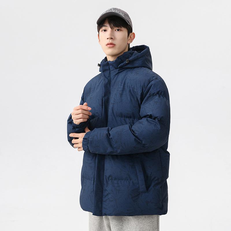 Jacke Herren Übergröße Winter Tide Kapuze Verdickt Jungen Brot gepolsterte Jacke