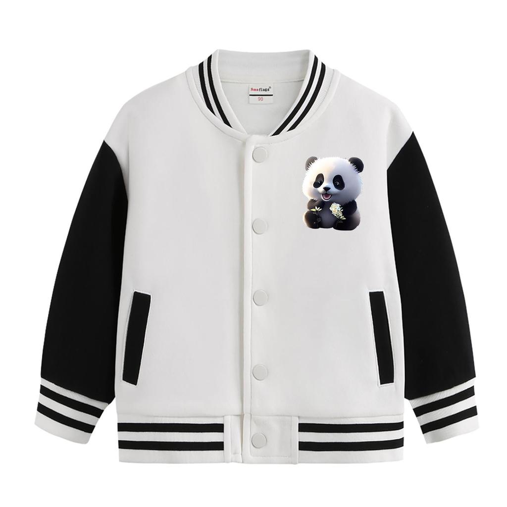 Kinder Fleece-gefütterte Baseballjacken - 2026 Frühling/Herbst Neuer Stil für Jungen & Mädchen, Perfekt für Kindergartenschuluniformen