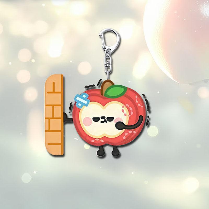 

Game Love And Deepspace Caleb Cosplay Keychain Unisex Kawaii Apple Acrylic Pendant Keyring Key Chain Bag Accessories Gift