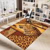 1 Stück Leopardenmuster Safari Extra Groß Rutschfester Teppich, Büro, Familie, Schlafzimmer, Studio - Großer Teppich für Innenbereiche, Lebendige Farben - A225