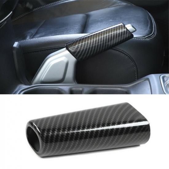 

Carbon Fiber Shifter Hand Brake Handbrake Cover Trim For Jeep Wrangler JL JT 18+