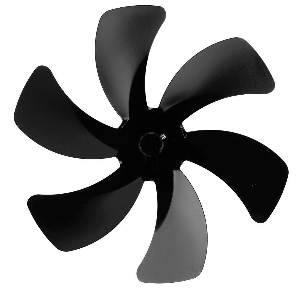 Stoves Part Fan Baldes 6 Blades 1pcs Aluminum Alloy Fireplace Fan Heat Powered Burner Fan Blade Large Air Volume