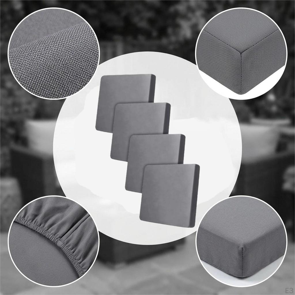 4 Stück Sofakissenbezug Elastisch Dekorativ Outdoor Stretch Sofa Sitzschoner Überwurf Milch