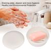 Plastic Soap Case White Soap Dish Round Corner Soap Box  Outdoor Camping