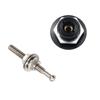 2x Universeller Auto Druckknopf Motorhauben-Pin Verschluss-Clip Universal Auto Schnellverschluss für Riegelhauben Außenteil Zubehör