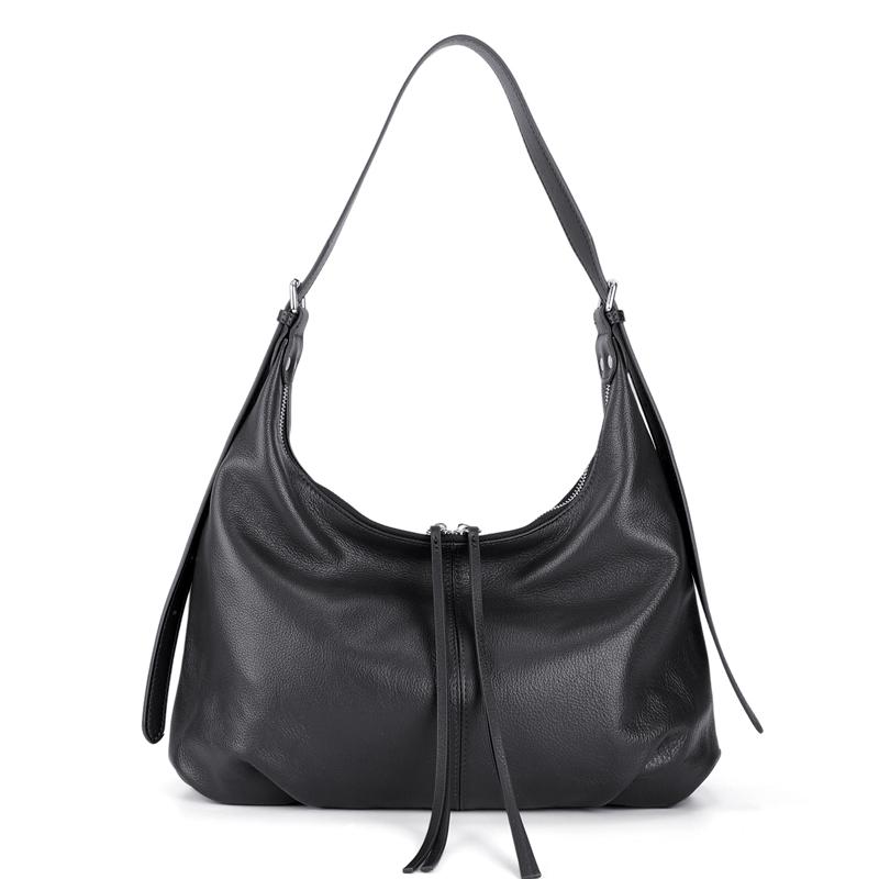 New Spring Ladies Large Capacity Genuine Cowhide Leather Underarm Bags Women's fashi Luxury Designer Shoulder Crossbody Bag