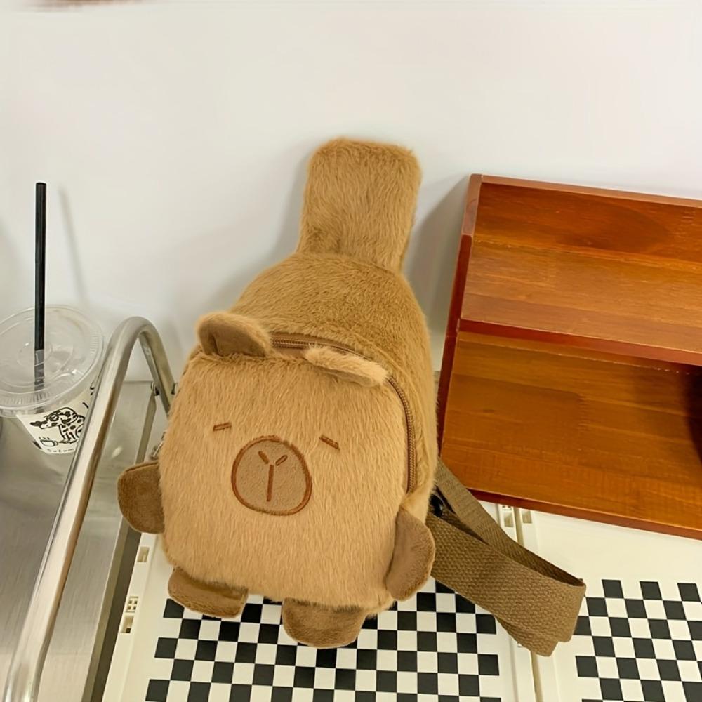 Borsa da Petto Peluche Cartone Animato per Ragazze e Borsa a TracollaBorsa Bambola Cali Pesce Palla CarinaBorsa a TracollaBorsa per CellulareModa Casual