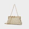 European and American Handmade Pearl Handbag Clip Bag Bead Embroidery Bag Dinner Bag Shoulder Bag Crossbody Handbag