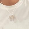 Delicate Tiny Bead Chain Choker Dainty Flower Pendant Necklace Simple Y2K Necklaces Everyday Jewelry for Women Girl
