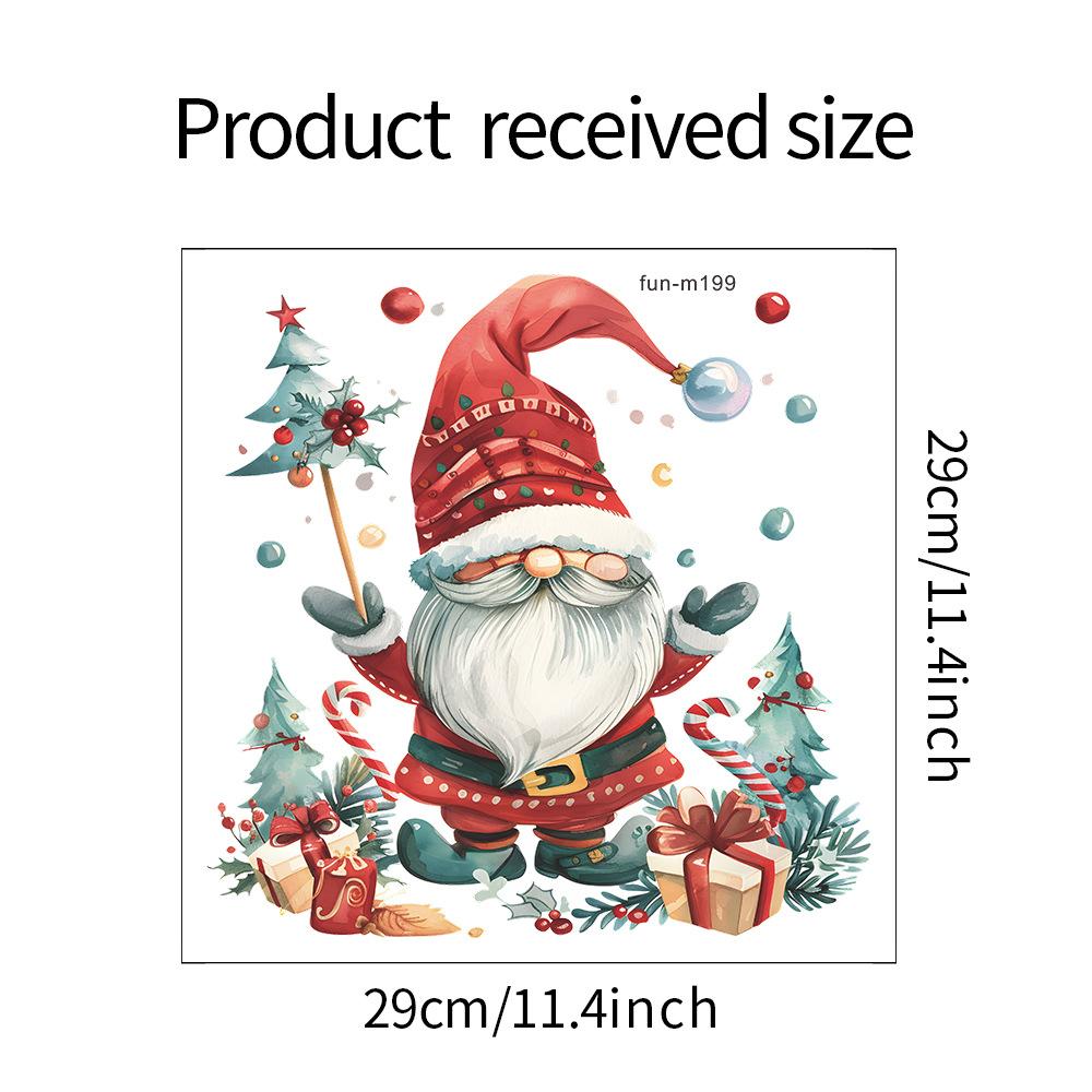 

Fun-m199 Милый Санта-Клаус Подарочная шапка Санта-Клауса Наклейки для туалета Наклейки для украшения дома в ванной 29*29CM/fun-m199