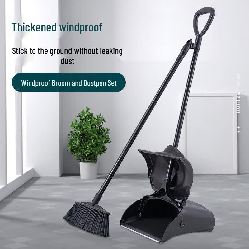 Windproof Broom and Dustpan Set
