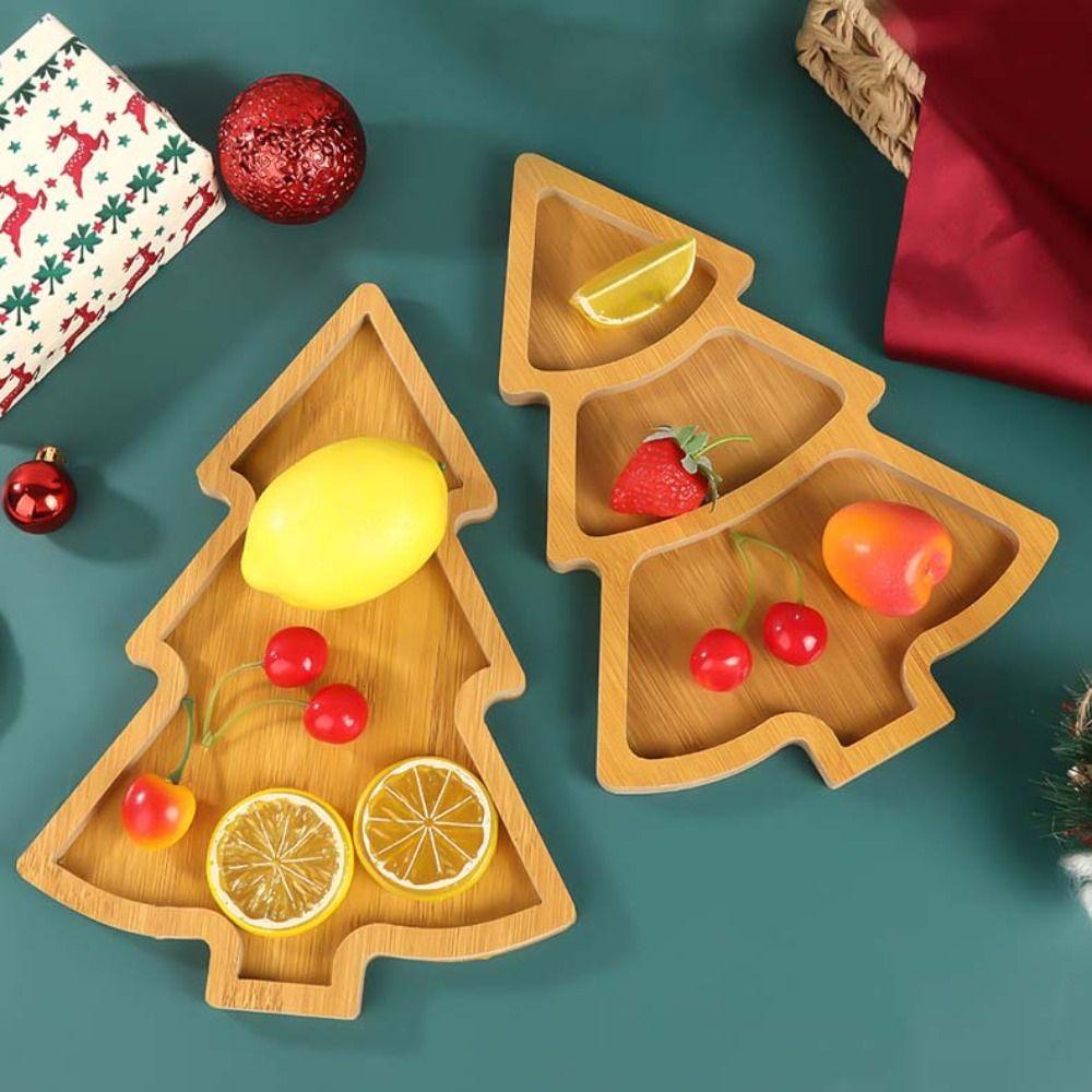 Baum Hut Form Weihnachtsdekoration Tablett Mehrere Fächer Baum Vorspeisenplatte Haushalt