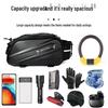 Mountain Bike Rear Rack Saddle Bag, 14L Hard Shell for Long-Distance Cycling Gear Storage.