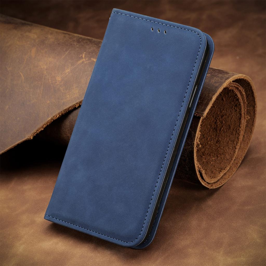 For Xiaomi Redmi Note 14 Pro+ 5G Case Skin Touch Feeling Leather Card Holder Phone Cover Magnetic Absorption