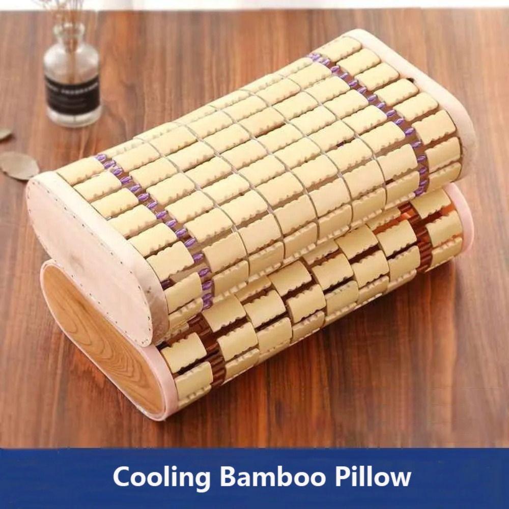 Cooling Breathable Pillow Bamboo Handwoven Bamboo Pillow New Wood Cool Pillow  Home