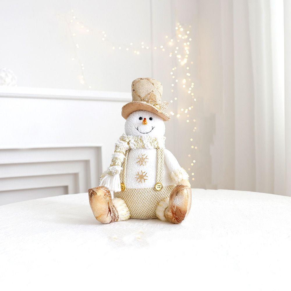 Gold Christmas Plush Doll Ornaments Large Merry Christmas Decoration  Christmas Festival Decor