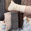 Thick Retro Perforated Wool Mid-calf Socks - Children's Mid-calf Pile Socks for Winter Warmth with Boots - Mid-calf Socks