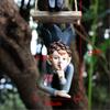 Cute Hanging Elf Ornaments Housewarmging Gift Art Garden Handstand Elves Statue Elf Figurine Garden Yard Fence Holiday