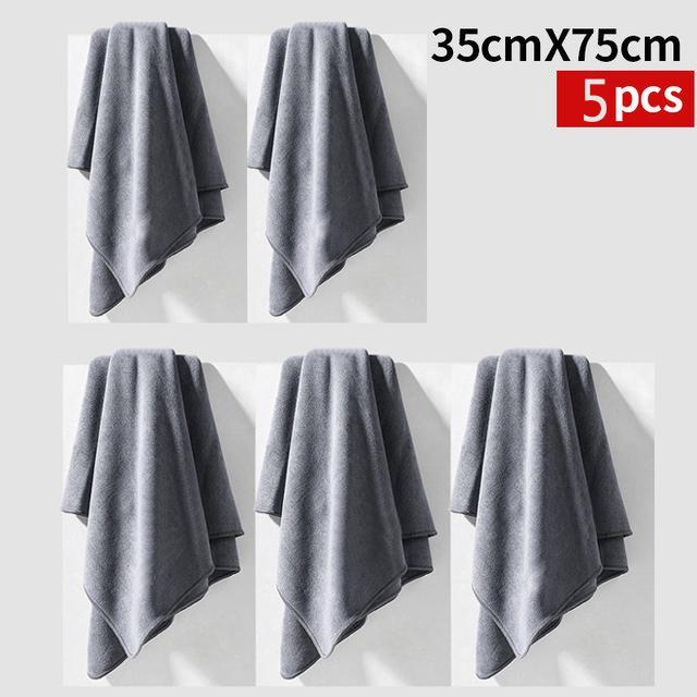 35cmX75cm High-end Microfiber Auto Wash Towel Car Cleaning Drying Cloth Hemming Car Care Cloth Detailing Car Wash Towel