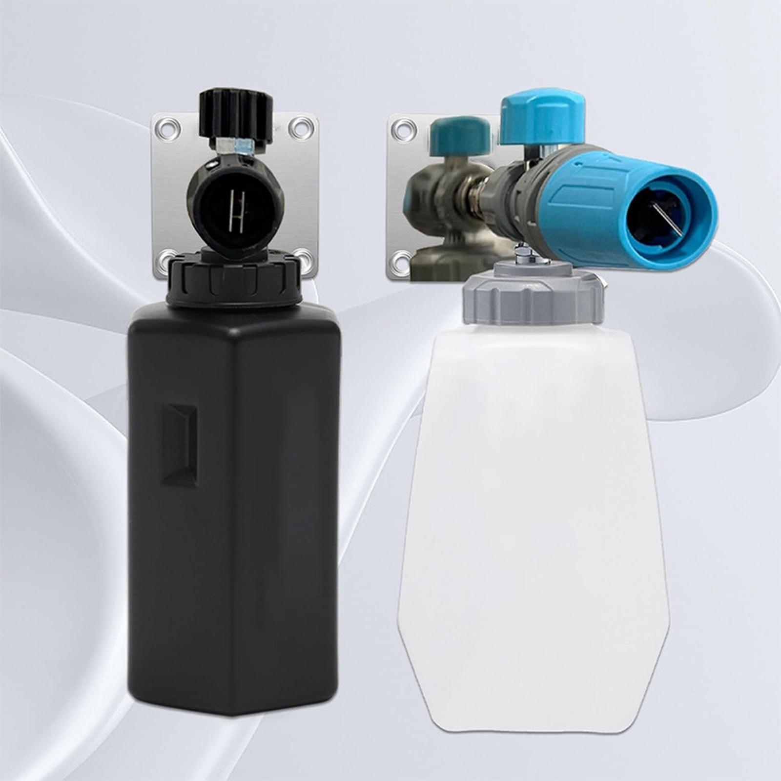 

Тримач для піни високого тиску 1/4 дюйма Автоматичний пінник Настінне кріплення Нержавіюча сталь Снігова піна one size срібний