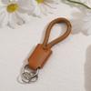 Colorful Macaron Leather Keychain & Phone Lanyard
