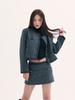 B ABLE TWO Leona Tweed Skirt Charcole