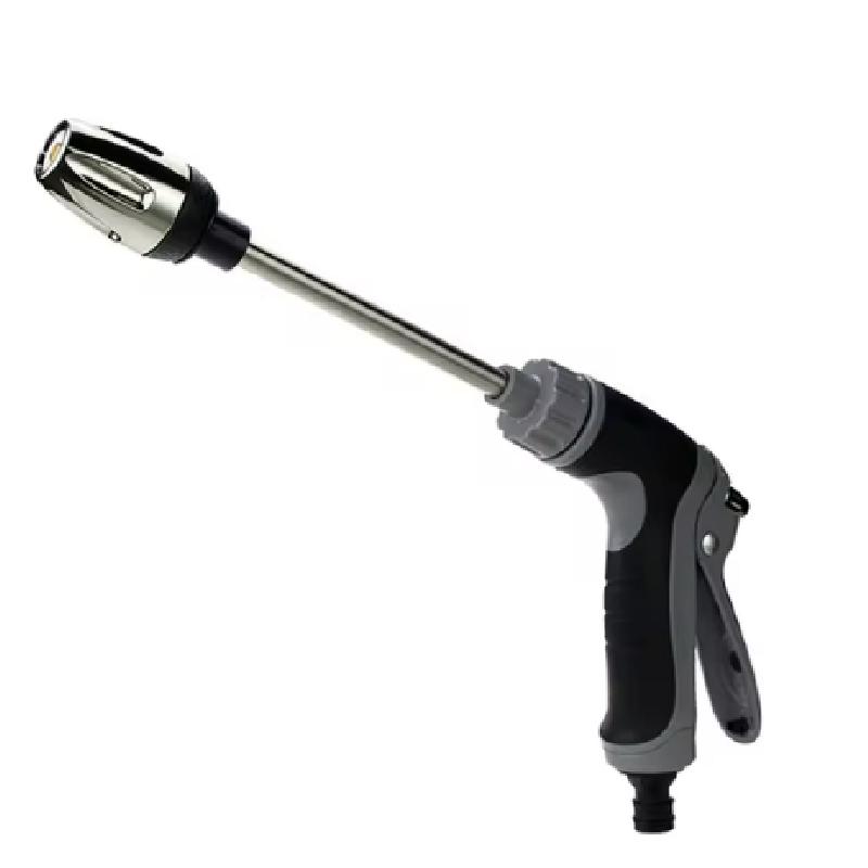 

Водяной пистолет высокого давления для мойки автомобилей, бытовой и сплав, длинный шест с резиновой ручкой, инструменты для полива, металлическое удлинительное устройство, обернутое в оболочку чёрный