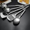 5pcs Stainless Steel Kitchenware Set Soup Ladle Leaky Spoon Spatula Kitchen Tool
