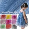 Tecido de Tule Transparente 90*150cm Xadrez Colorido Véu Tecido Chiffon Para Costura DIY Vestido de Verão Saias de Princesa Roupa de Palco