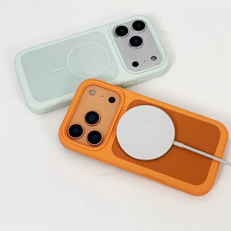 Lyxiga Macaronfärger Tvåfärgat Flytande Silikon Skyddande Fodral För iPhone 17 16 15 14 13 Pro Max Stötskyddande Skyddskåpa