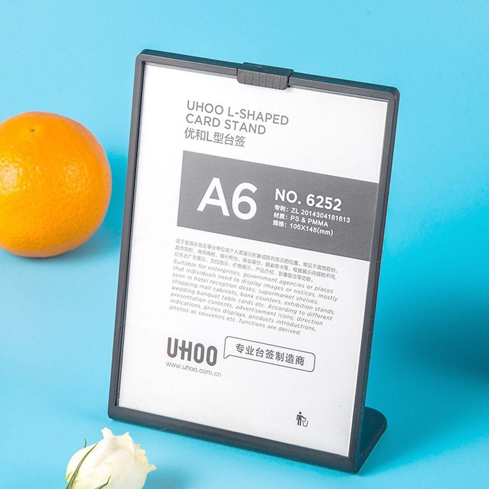 Plastic Acrylic Sign Holders Anti Drop Vertical Table Card Menu Display Stand  Picture Photo Ad