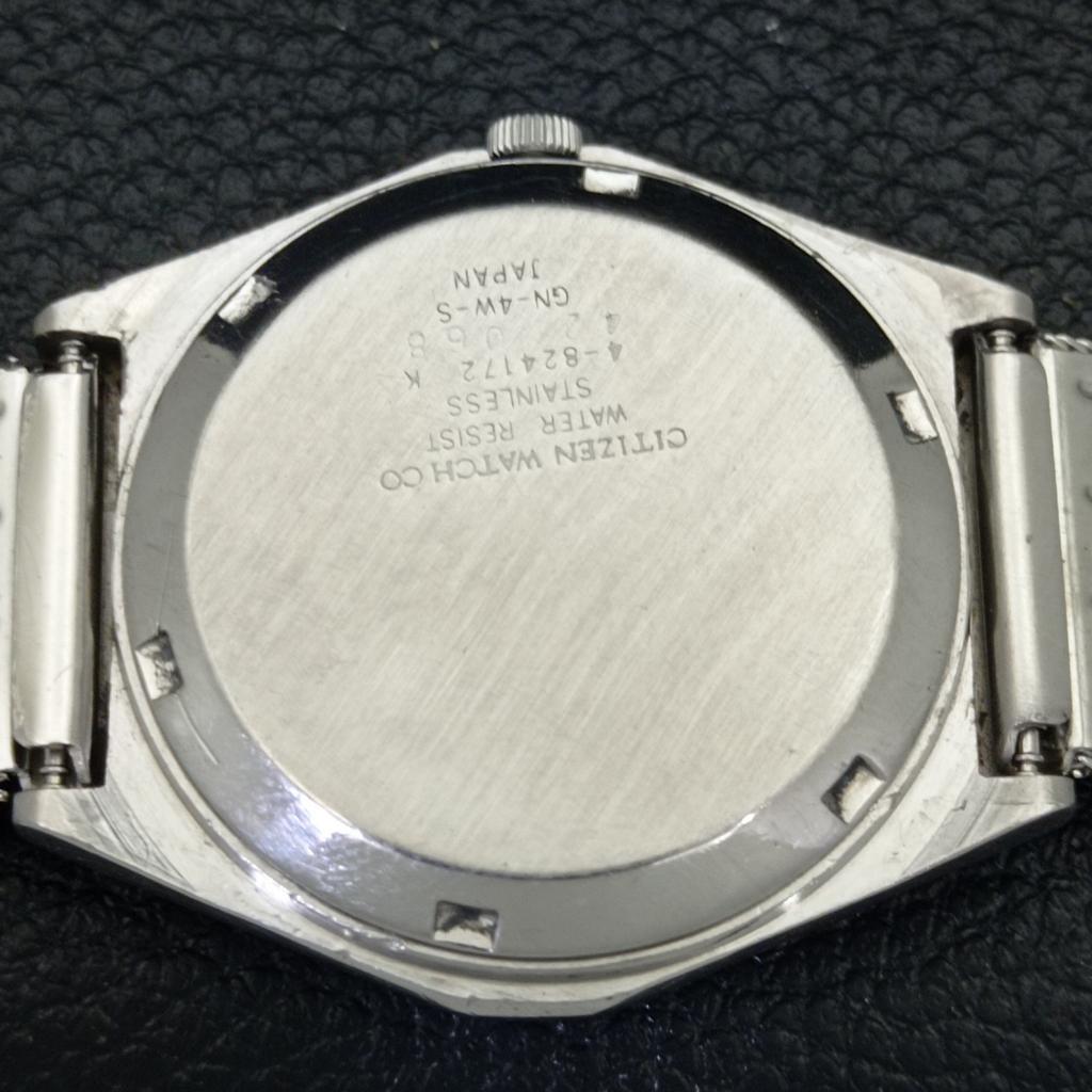 USED VINTAGE CITIZEN AUTOMATIC 8200 JAPAN MENS BLUE COLOR DIAL WATCH a434819-2 R123-a434819