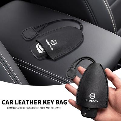 Drawstring Soft Leather Car Key Bag Key Holder Organizer For XC90 XC60 C30 T6 C70 XC40 XC70 V70 V50 S80 S40 Accessories