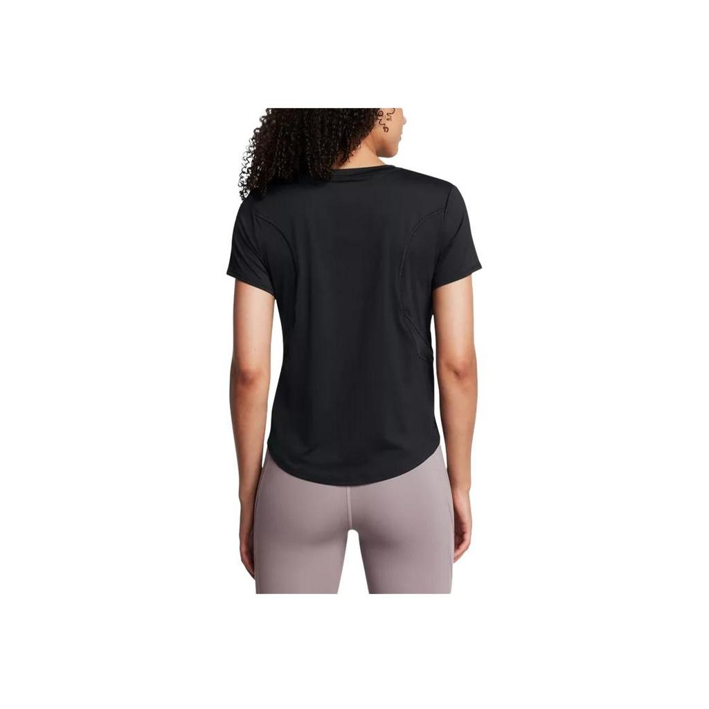 Under Armour Soft Comfortable Crew Neck Short Sleeve Regular T-Shirt Women tops Black 1386400-001