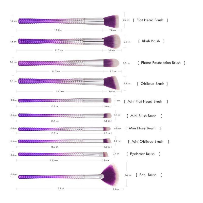 Stroke of Beauty - Set of 10: Makeup Brush