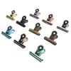 10pcs Colored Hinge Clips Dustproof Rustproof Electroplated Metal Hinge Clips Small Hanging Paper Cl