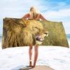 Lion Pattern Series Seaside Vacation Beach Towel Swimming Bath Towel Sports Towel