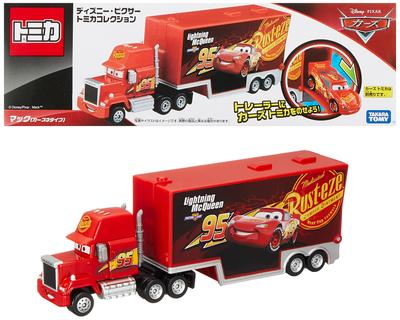 TAKARA TOMY Pixar Tomica Collection Mac 3 Miniature Car Ages 3 and Meets Toy Safety ST Mark TOMICA "Disney (Cars Types)" Toy, Unisex, Up, Boxed,