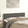 vidaXL Headboards Dark Grey 144x7x78/88 Cm Velvet