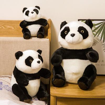 Hot New Vivid Panda Plush Toy Soft Stuffed Cartoon Animal Simulation Bear Doll Home Decor Birthday Gift For Baby Girls Children