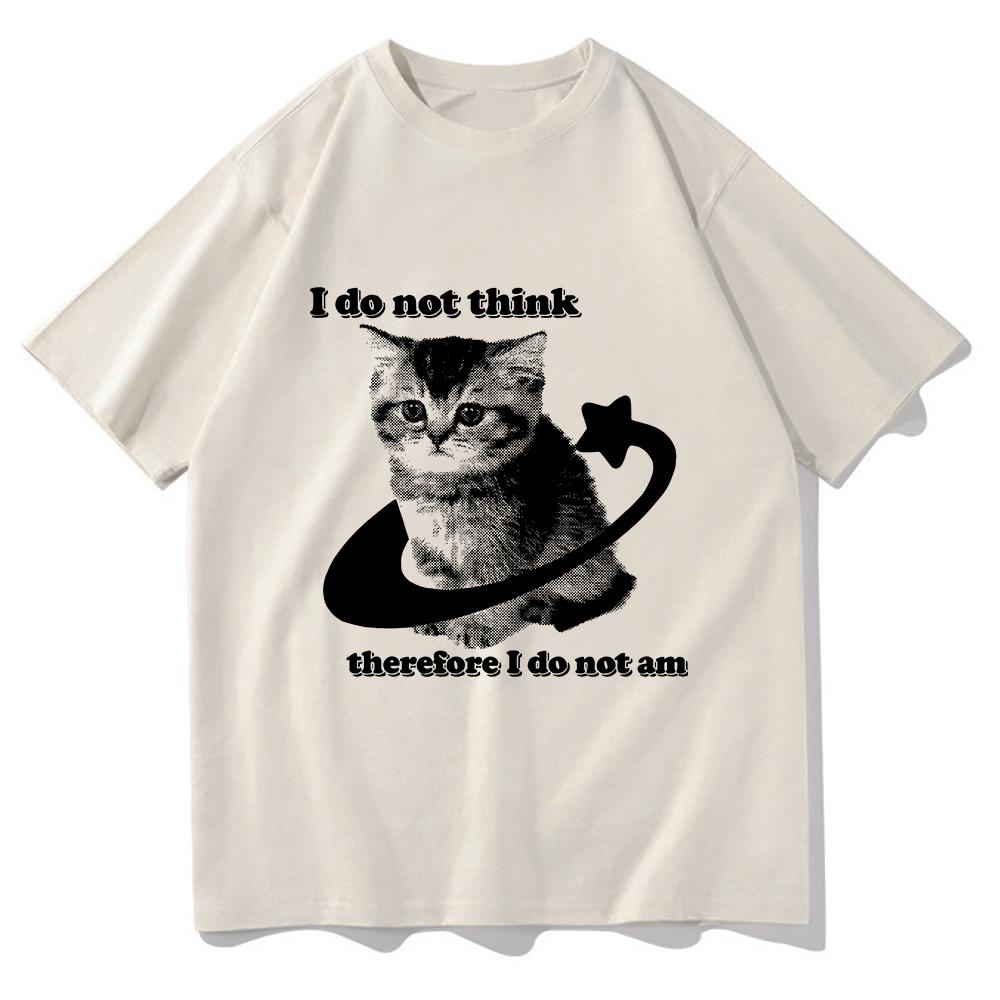 Y2k Retro Freaky Cat T Shirt Kawaii Unisexunisex Clothing Cotton Clothes Graphic Tops For Cat Lover Gifts Hight Quality T Shirts